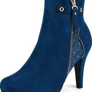 Royal Blue Ankle Boots 7.5